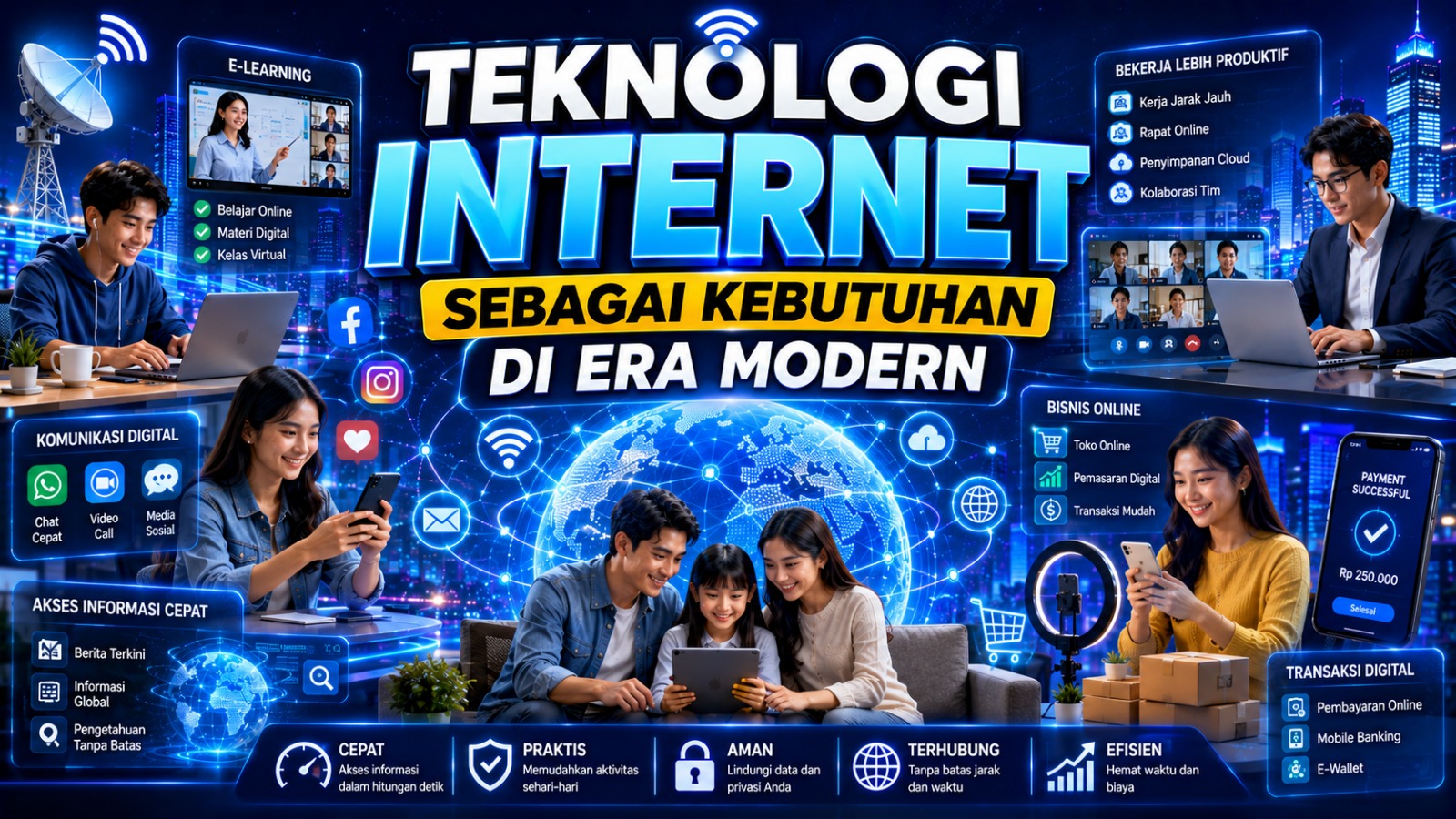 Teknologi Internet sebagai Kebutuhan di Era Modern