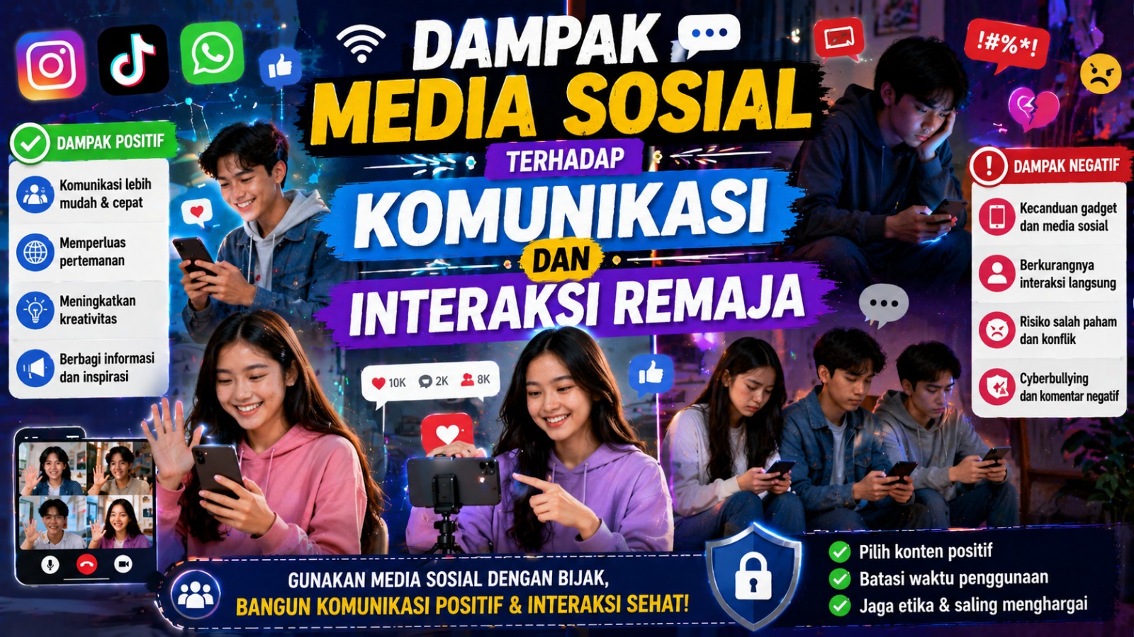 Dampak Media Sosial terhadap Komunikasi dan Interaksi Remaja