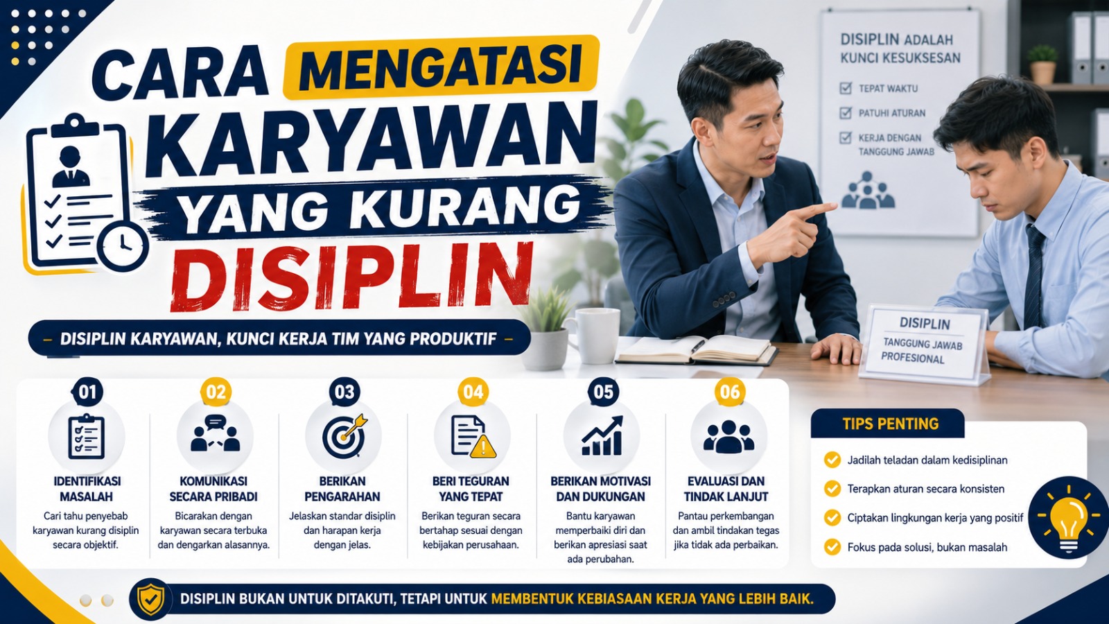 Cara Mengatasi Karyawan yang Kurang Disiplin