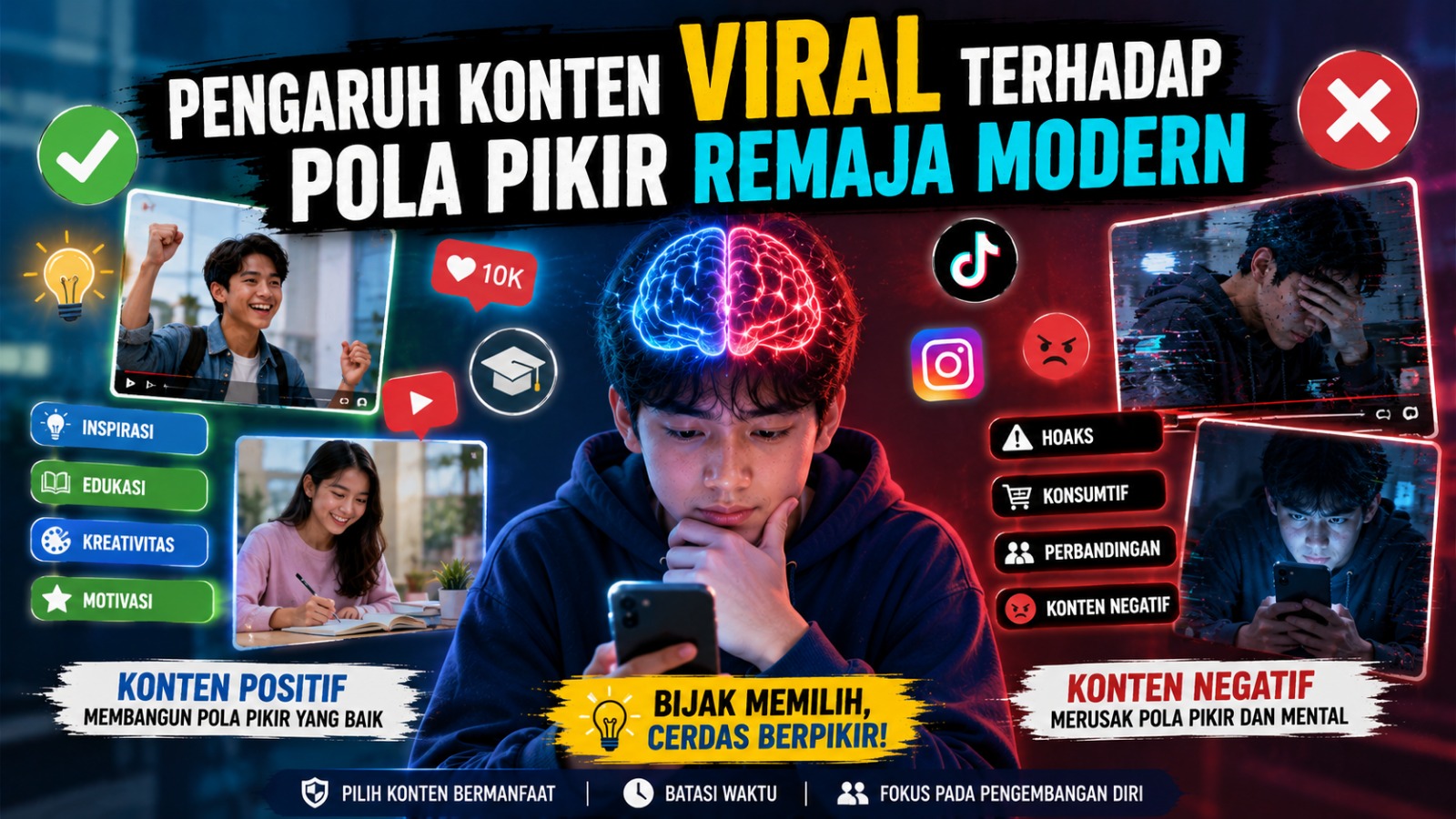 Pengaruh Konten Viral terhadap Pola Pikir Remaja Modern