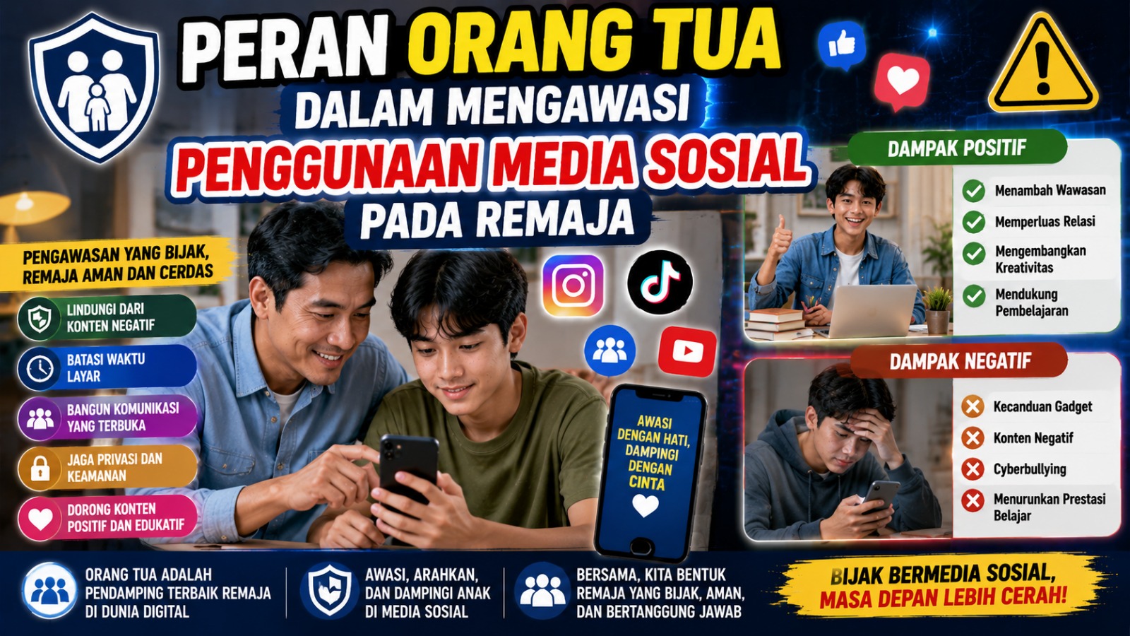 Peran Orang Tua dalam Mengawasi Penggunaan Media Sosial pada Remaja