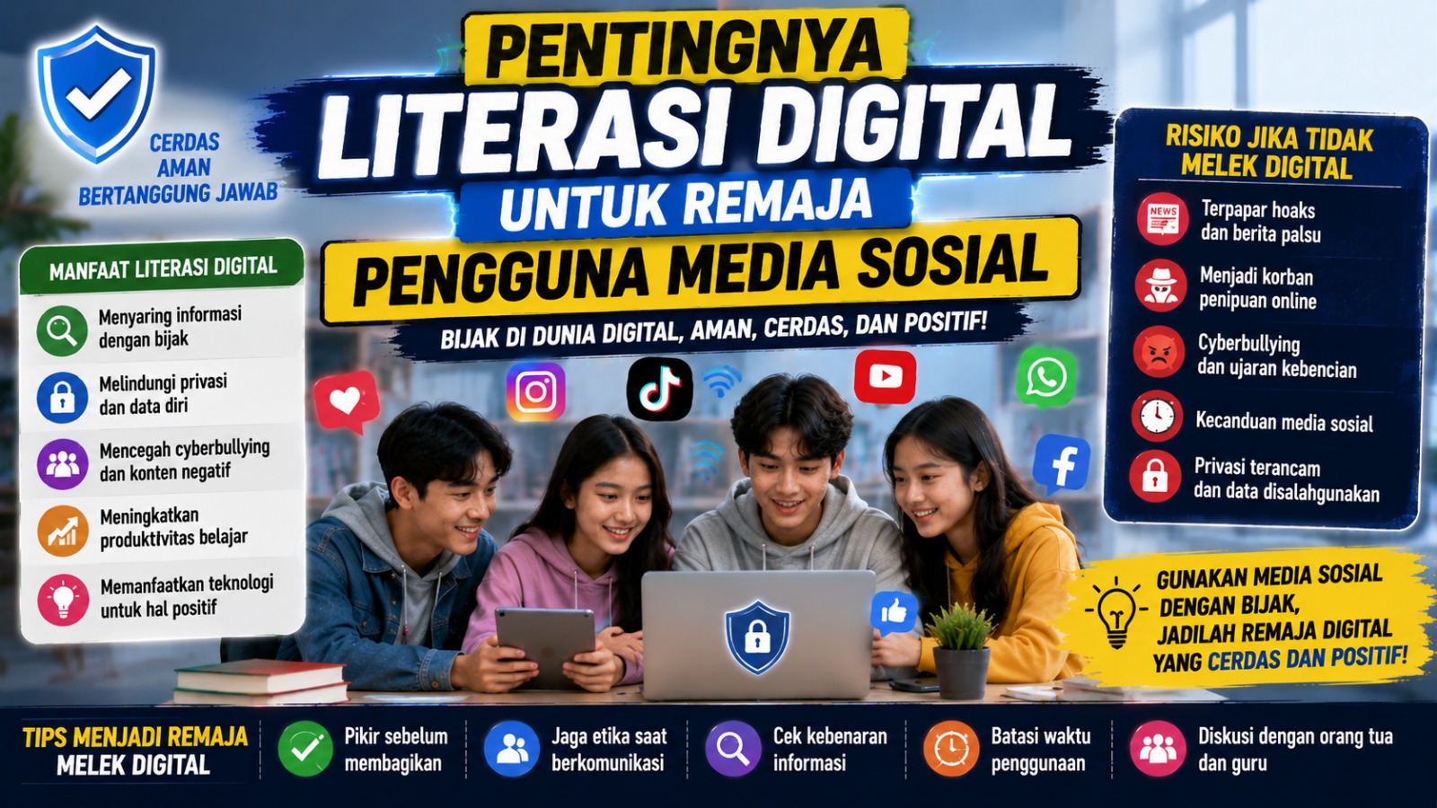 Pentingnya Literasi Digital untuk Remaja Pengguna Media Sosial