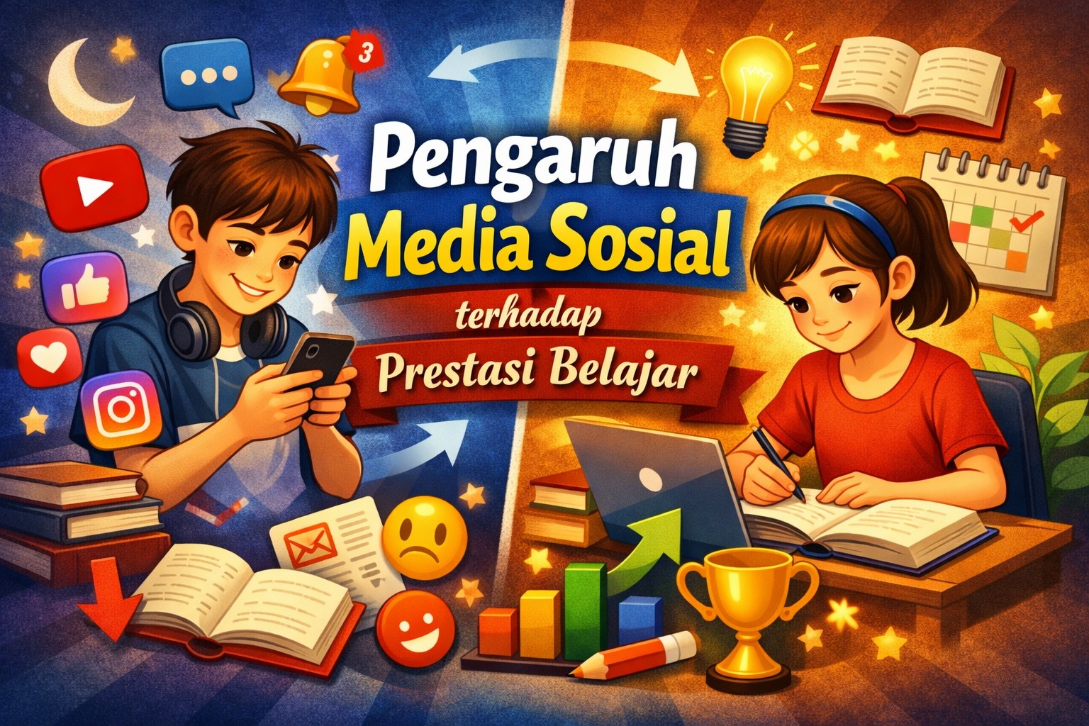 Pengaruh Media Sosial terhadap Prestasi Belajar