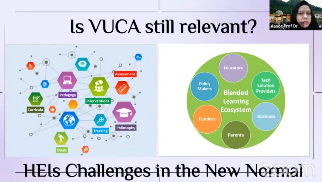 Webinar internasional 2022 menghadapi vuca, Bagaimana Academic menavigasi new normal part 1