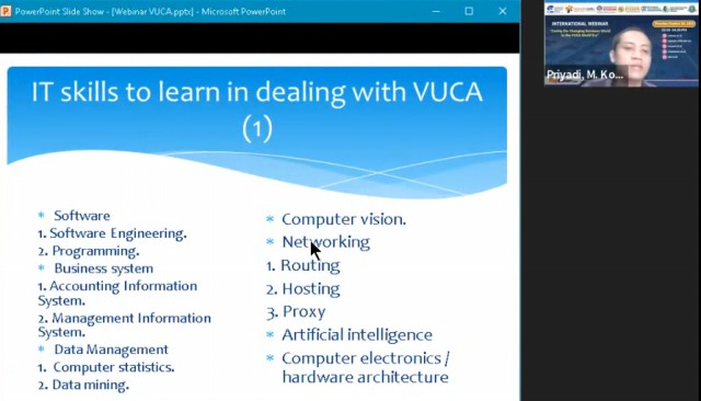 Webinar internasional 2022 menghadapi vuca, keahlian IT untuk menghadapi VUCA