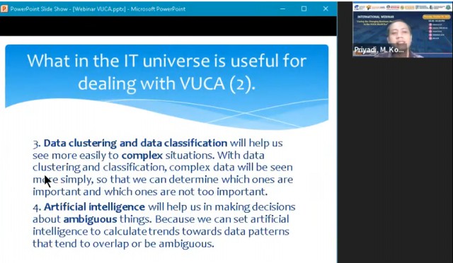 Webinar internasional 2022 menghadapi vuca, useful IT Universe for VUCA