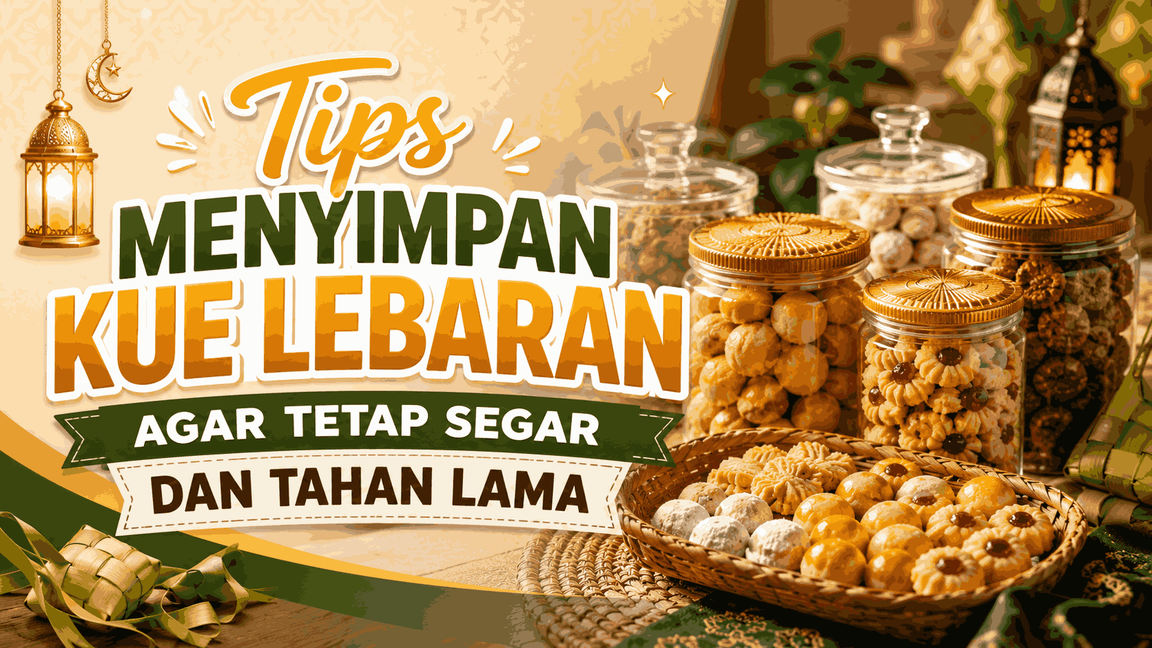 Tips Menyimpan Kue Lebaran Agar Tetap Segar dan Tahan Lama