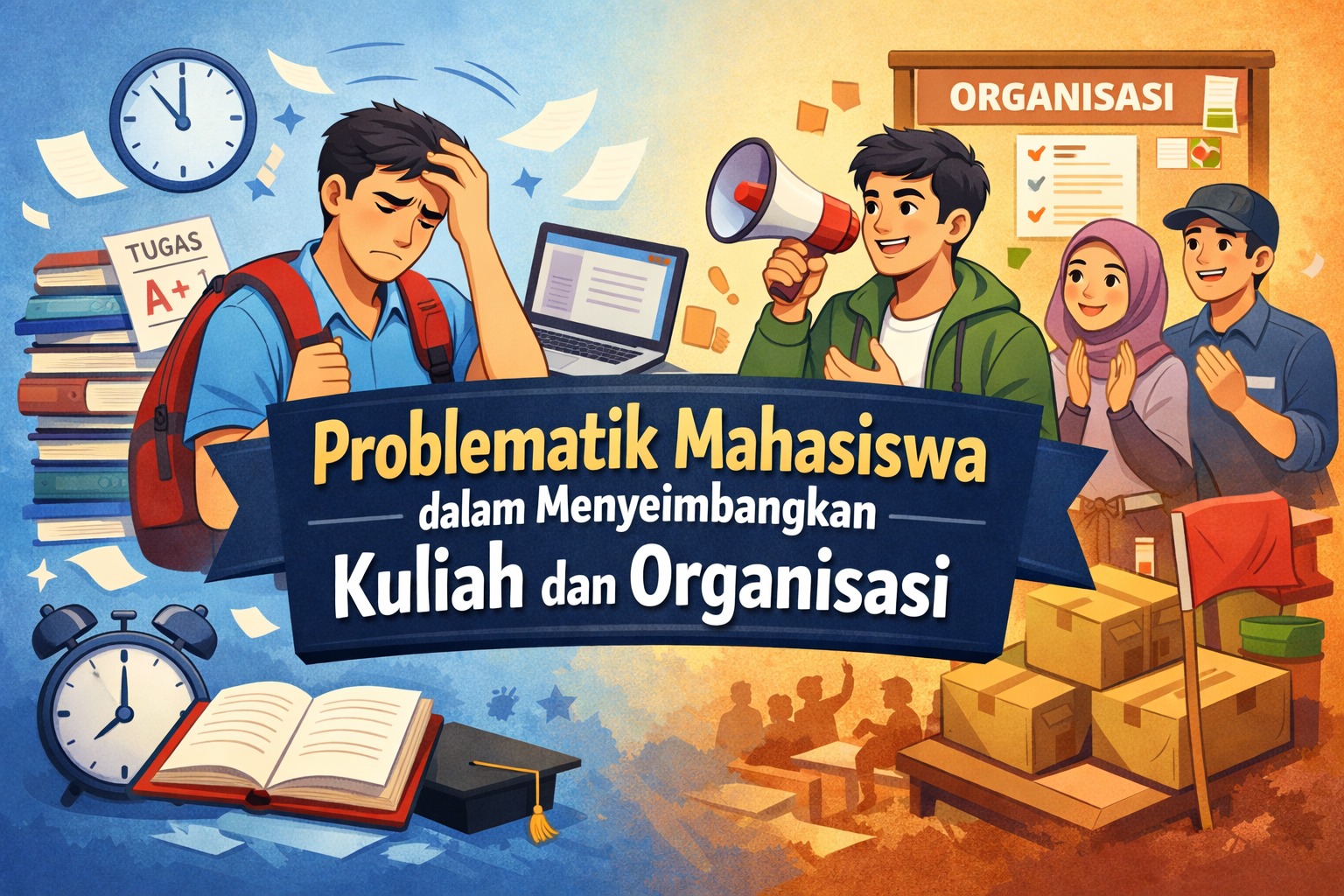 Problematik Mahasiswa dalam Menyeimbangkan Kuliah dan Organisasi