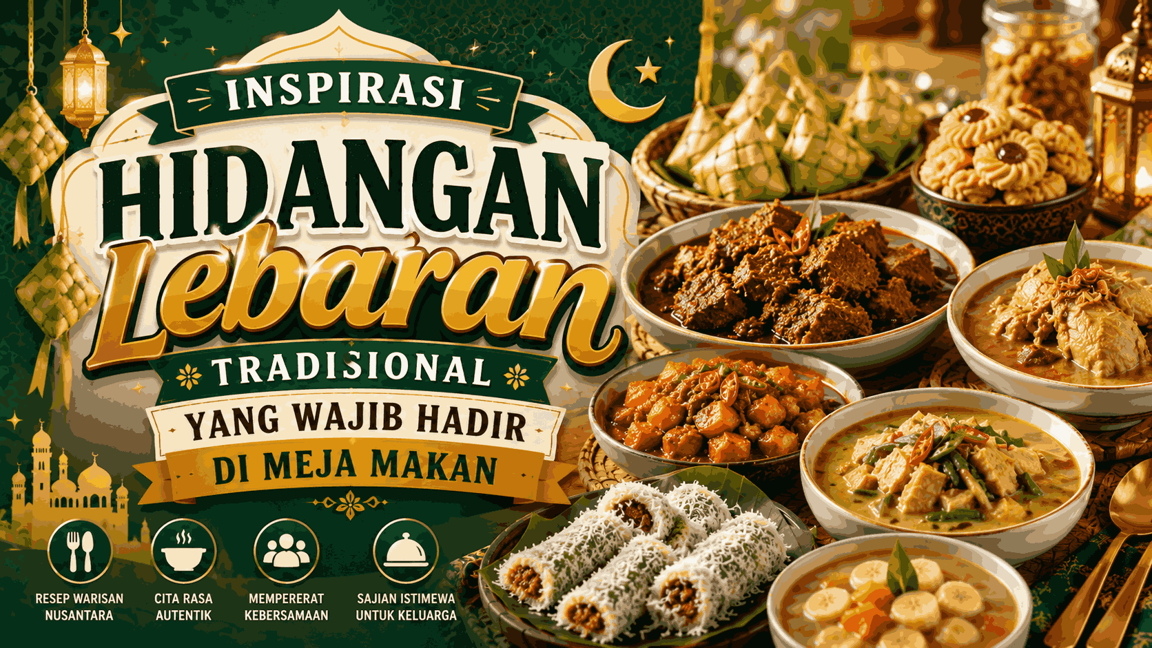 Inspirasi Hidangan Lebaran Tradisional yang Wajib Hadir di Meja Makan