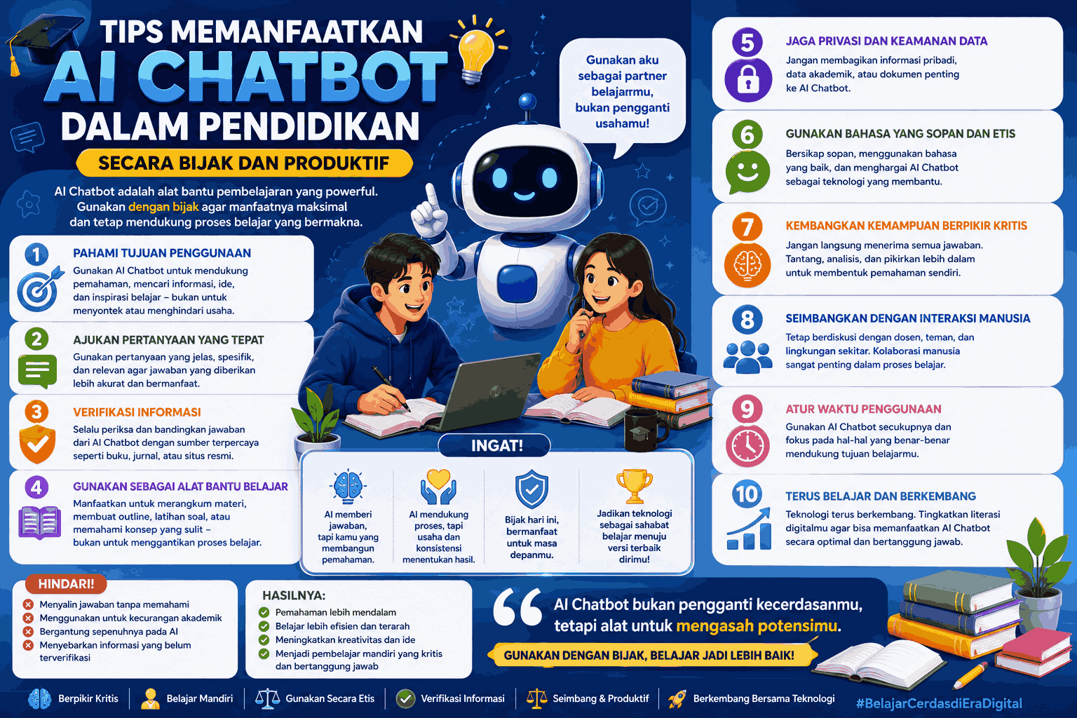 Tips Memanfaatkan AI Chatbot dalam Pendidikan Secara Bijak dan Produktif