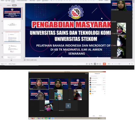 Pelatihan Bahasa Indonesia Dan Microsoft Office Di Kb Tk Madinatul Ilmi Al Amien Semarang