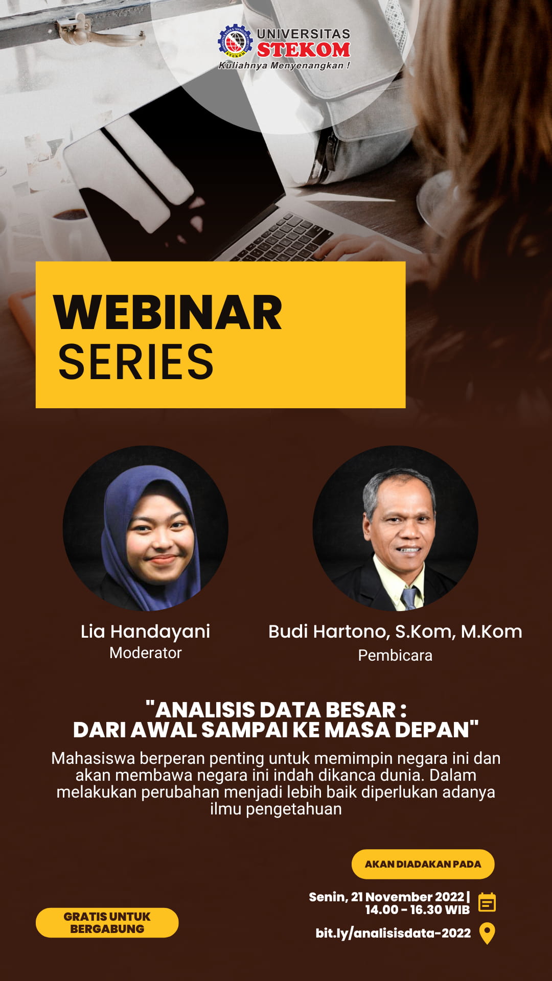SEMINAR : "ANALISIS DATA BESAR: DARI AWAL SAMPAI KE MASA DEPAN"