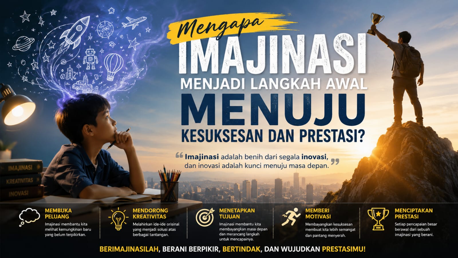 Mengapa Imajinasi Menjadi Langkah Awal Menuju Kesuksesan dan Prestasi?
