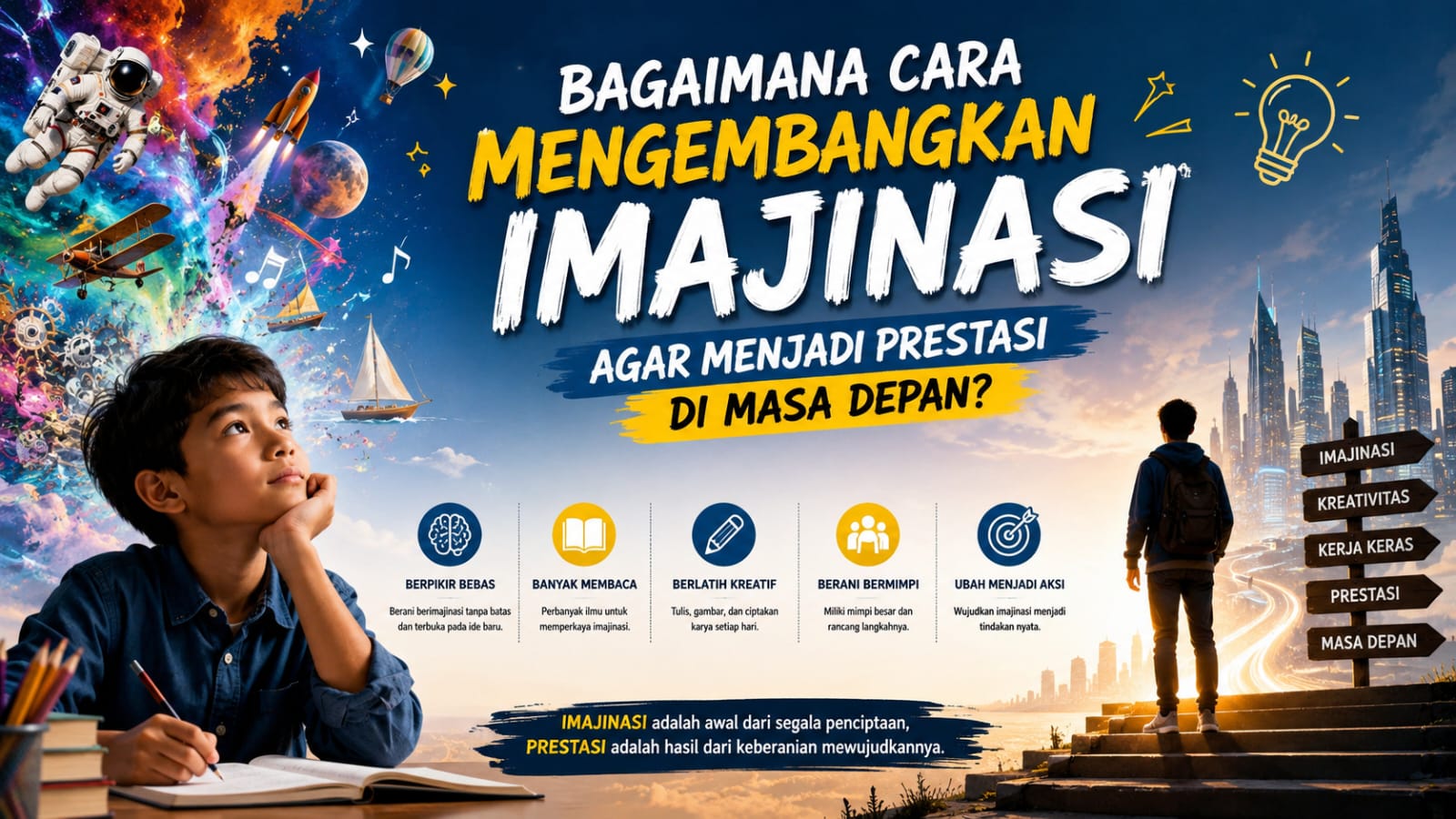 Bagaimana Cara Mengembangkan Imajinasi agar Menjadi Prestasi di Masa Depan?