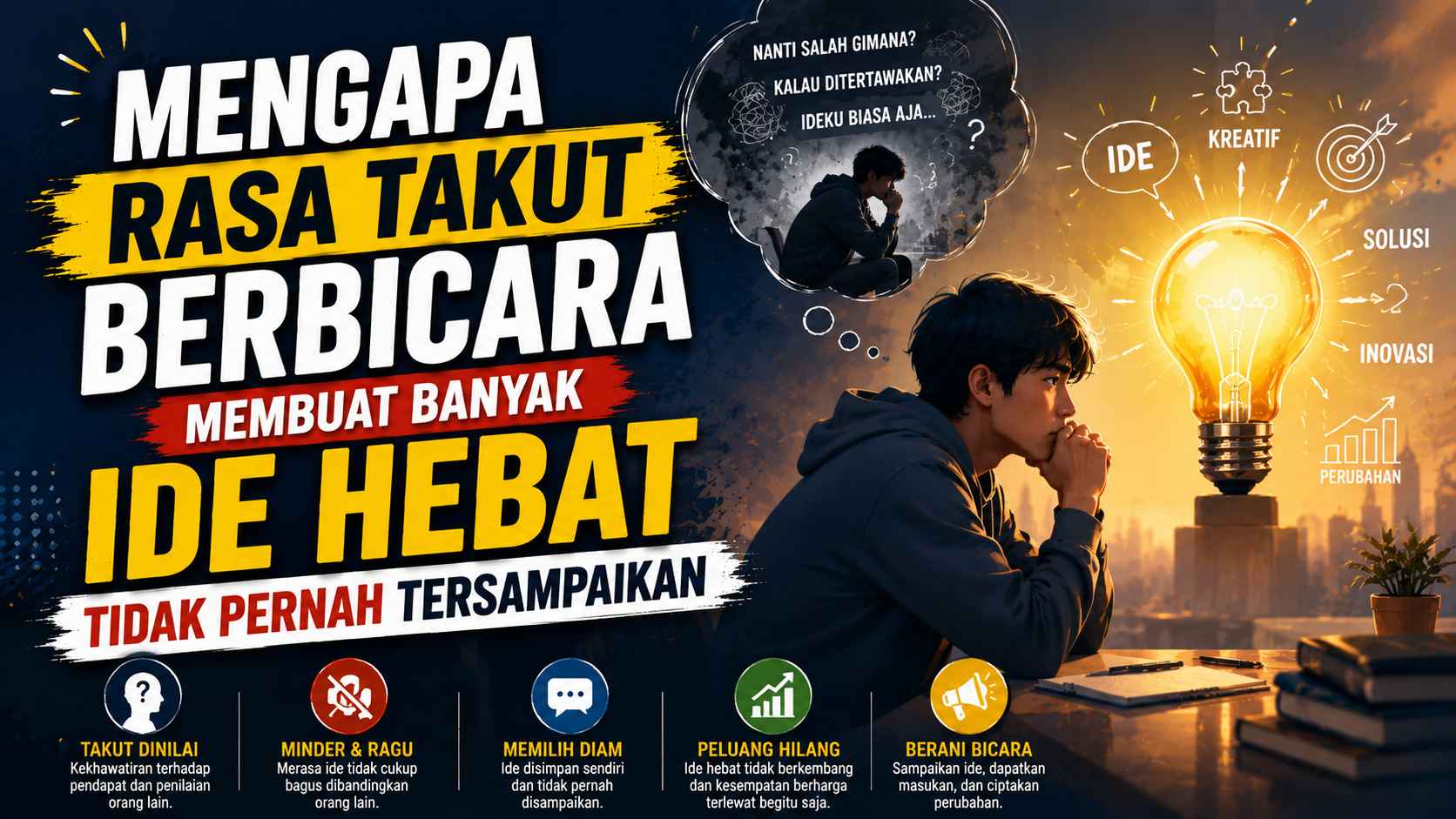 Mengapa Rasa Takut Berbicara Membuat Banyak Ide Hebat Tidak Pernah Tersampaikan