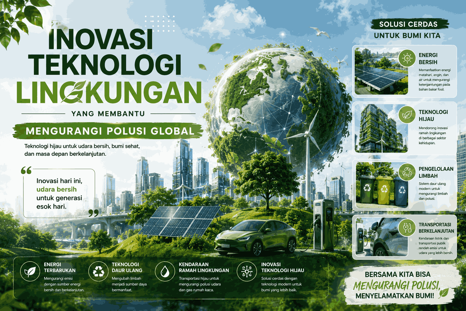 Inovasi Teknologi Lingkungan yang Membantu Mengurangi Polusi Global