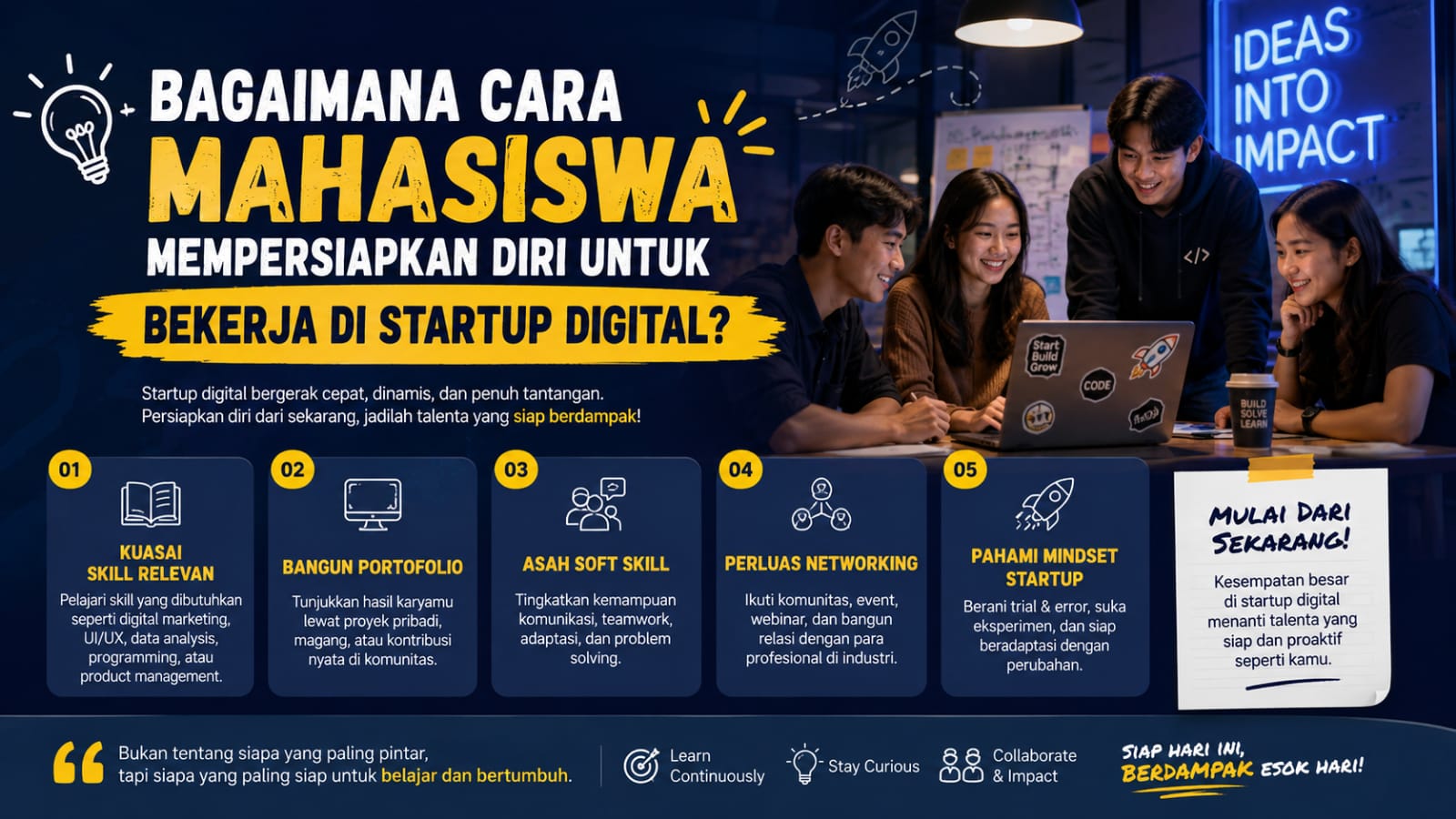 Bagaimana Cara Mahasiswa Mempersiapkan Diri untuk Bekerja di Startup Digital?