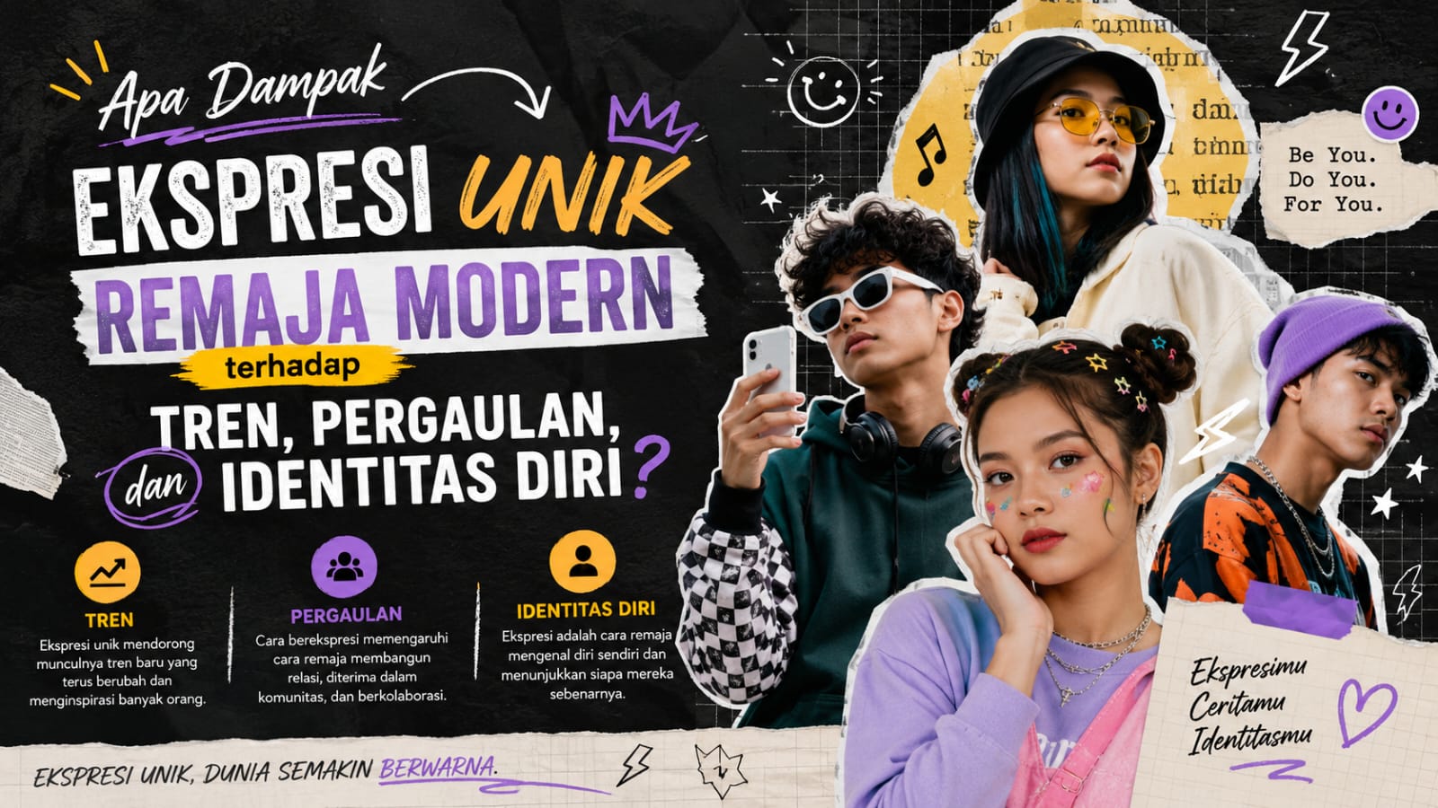 Apa Dampak Ekspresi Unik Remaja Modern terhadap Tren, Pergaulan, dan Identitas Diri?
