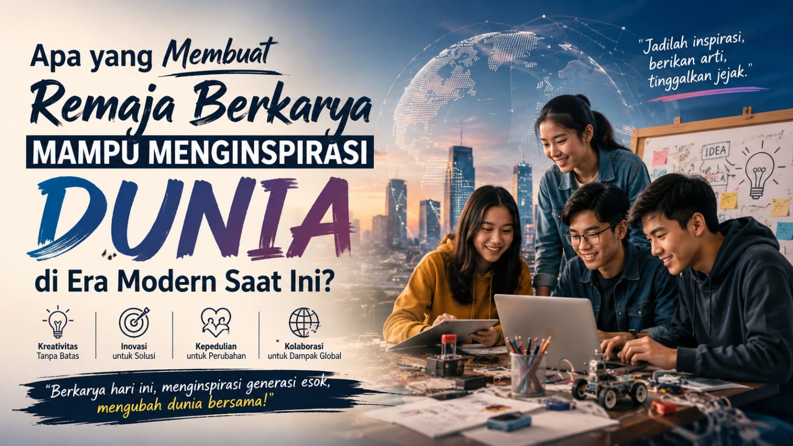Apa yang Membuat Remaja Berkarya Mampu Menginspirasi Dunia di Era Modern Saat Ini?