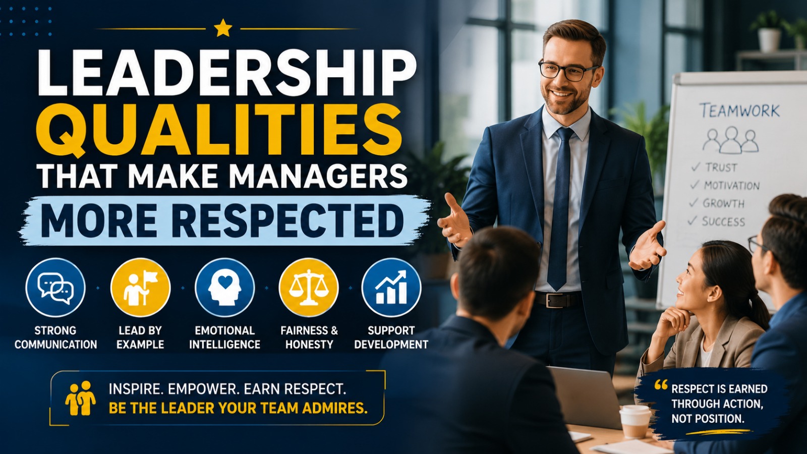 Leadership Qualities That Make Managers More Respected