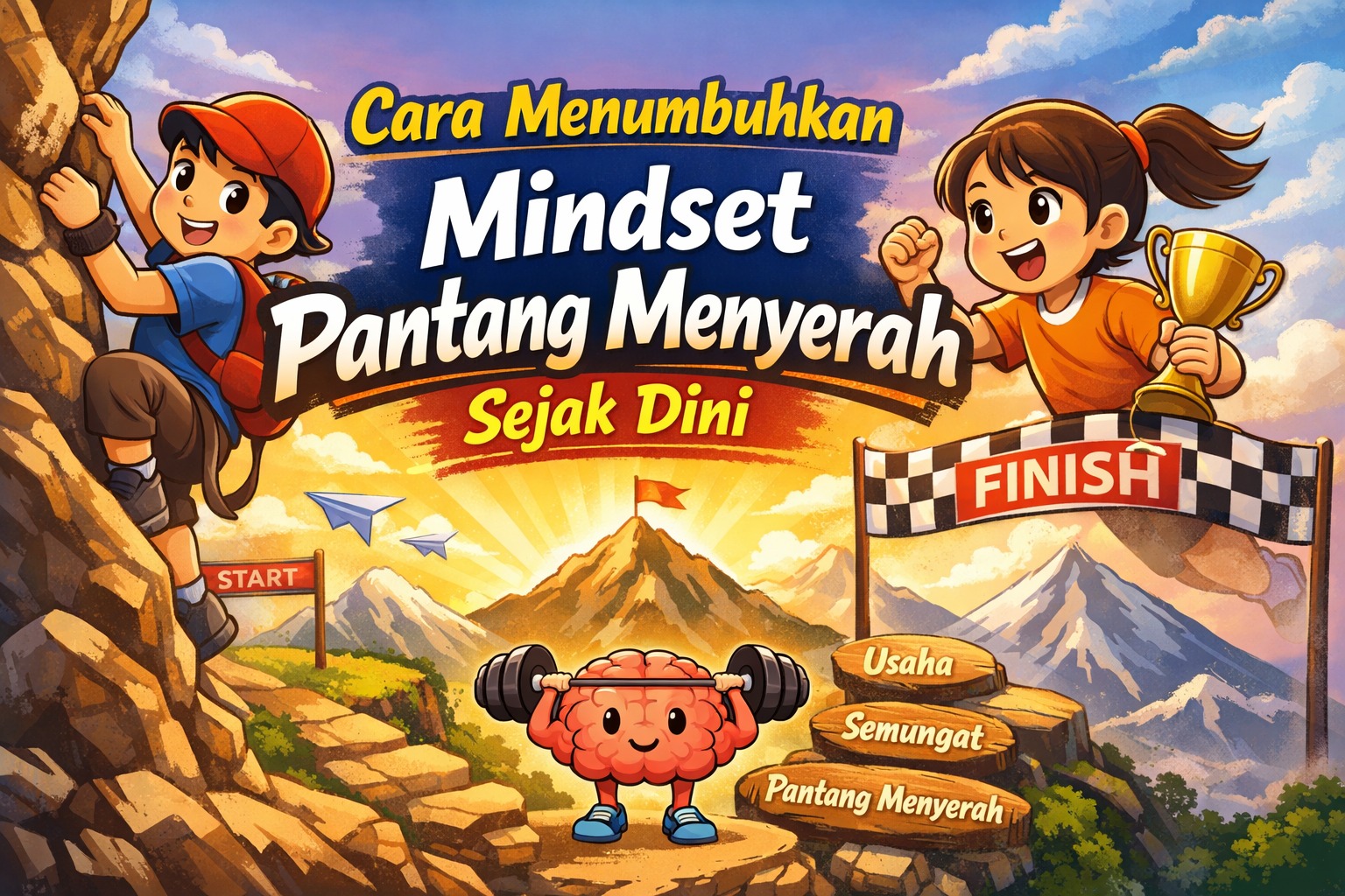 Cara Menumbuhkan Mindset Pantang Menyerah Sejak Dini