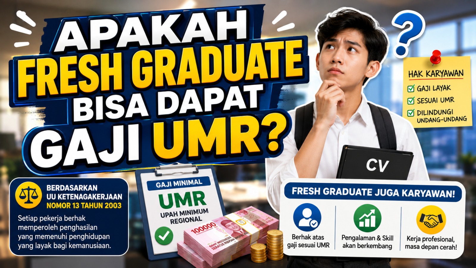 APAKAH FRESH GRADUATE BISA DAPAT GAJI UMR?