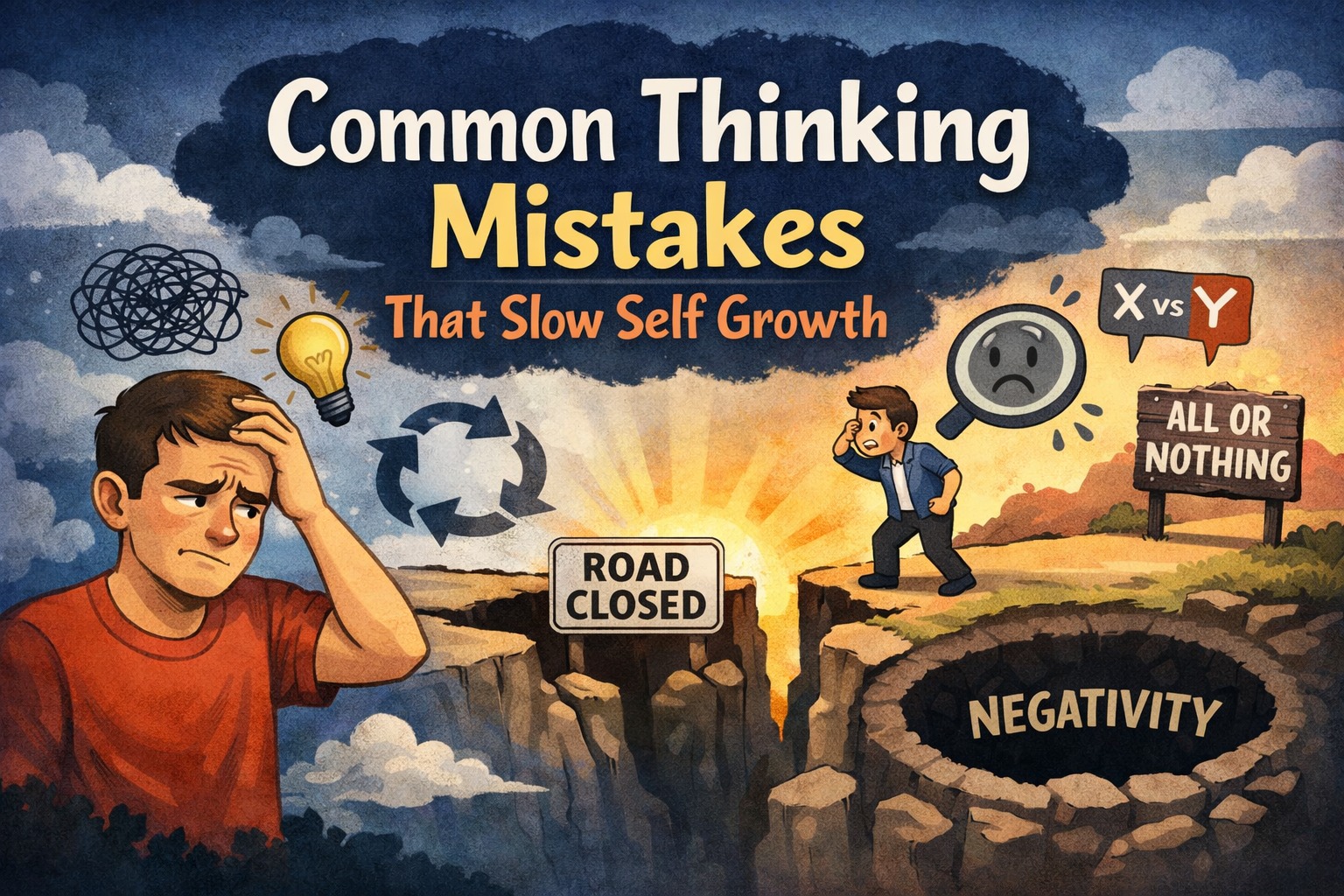 Common Thinking Mistakes That Slow Self Growth