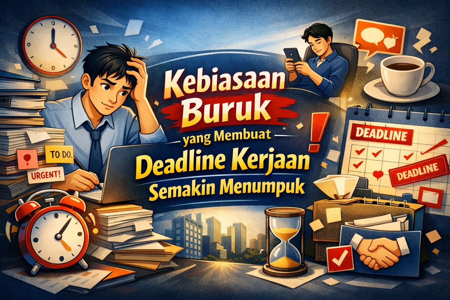 Kebiasaan Buruk yang Membuat Deadline Kerjaan Semakin Menumpuk
