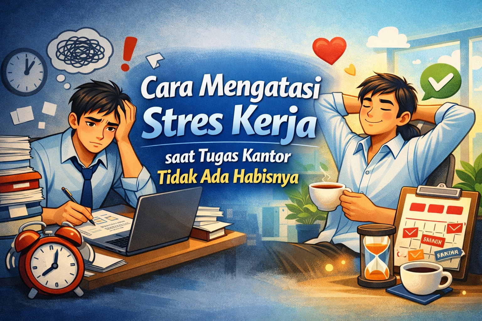 Cara Mengatasi Stres Kerja saat Tugas Kantor Tidak Ada Habisnya