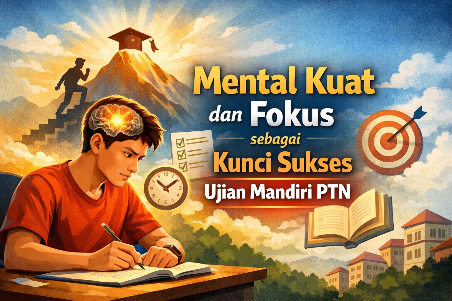Mental Kuat dan Fokus sebagai Kunci Sukses Ujian Mandiri PTN