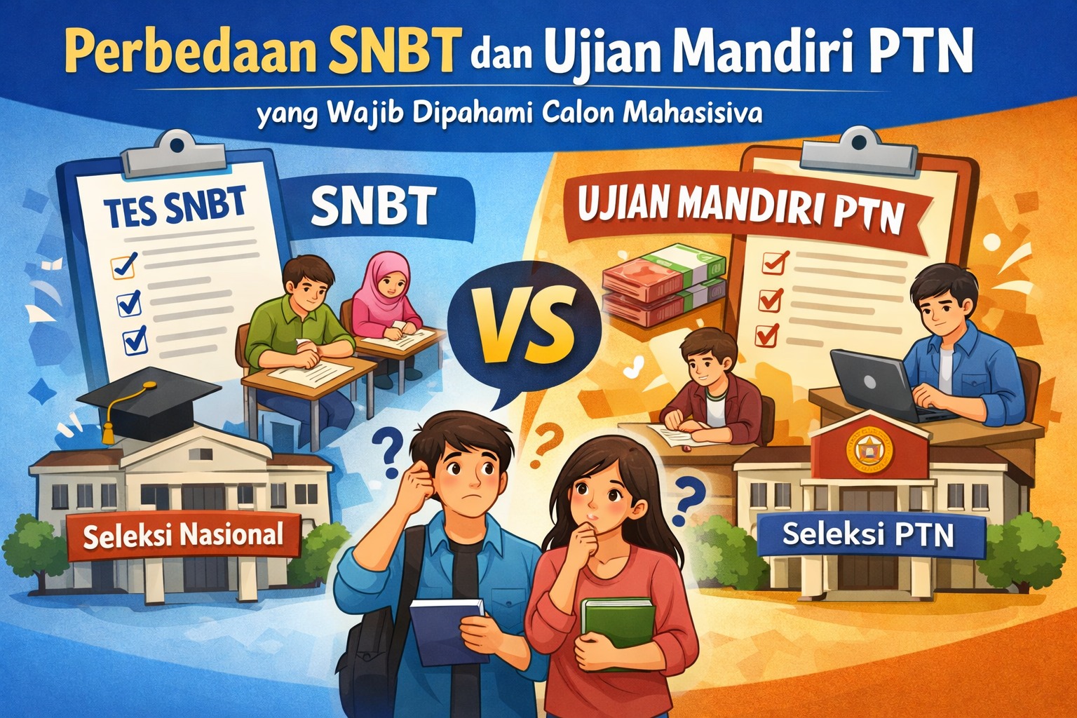 Perbedaan SNBT dan Ujian Mandiri PTN yang Wajib Dipahami Calon Mahasiswa