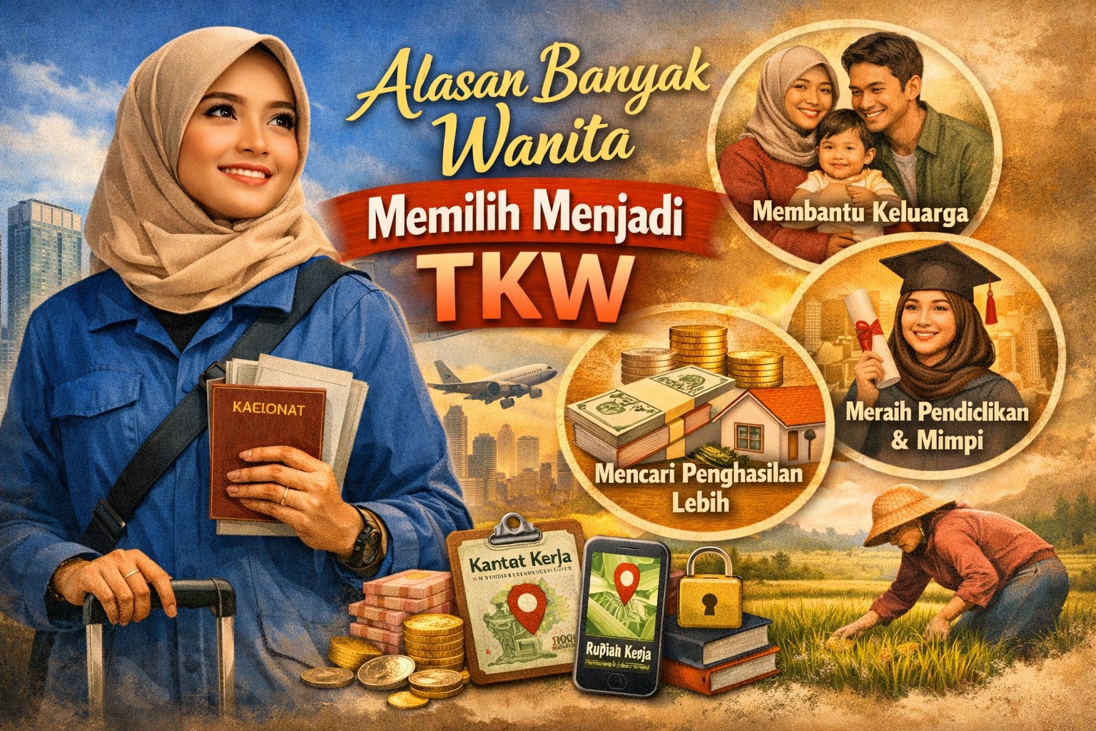 Alasan Banyak Wanita Memilih Menjadi TKW