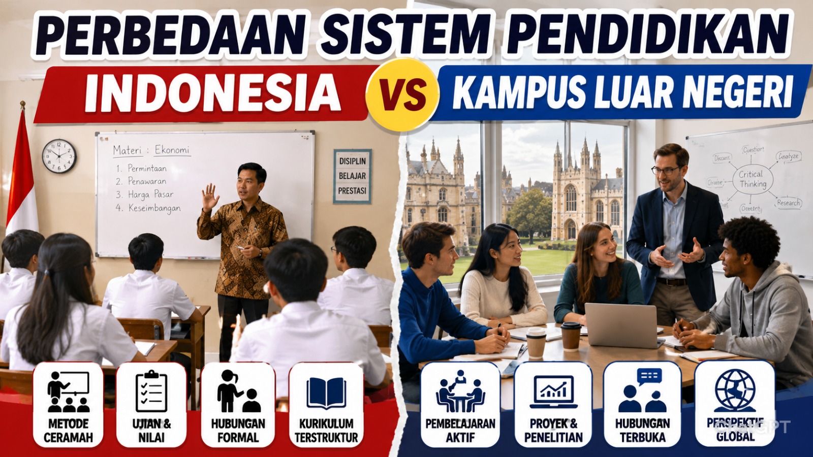 Perbedaan Sistem Pendidikan Indonesia dan Kampus Luar Negeri
