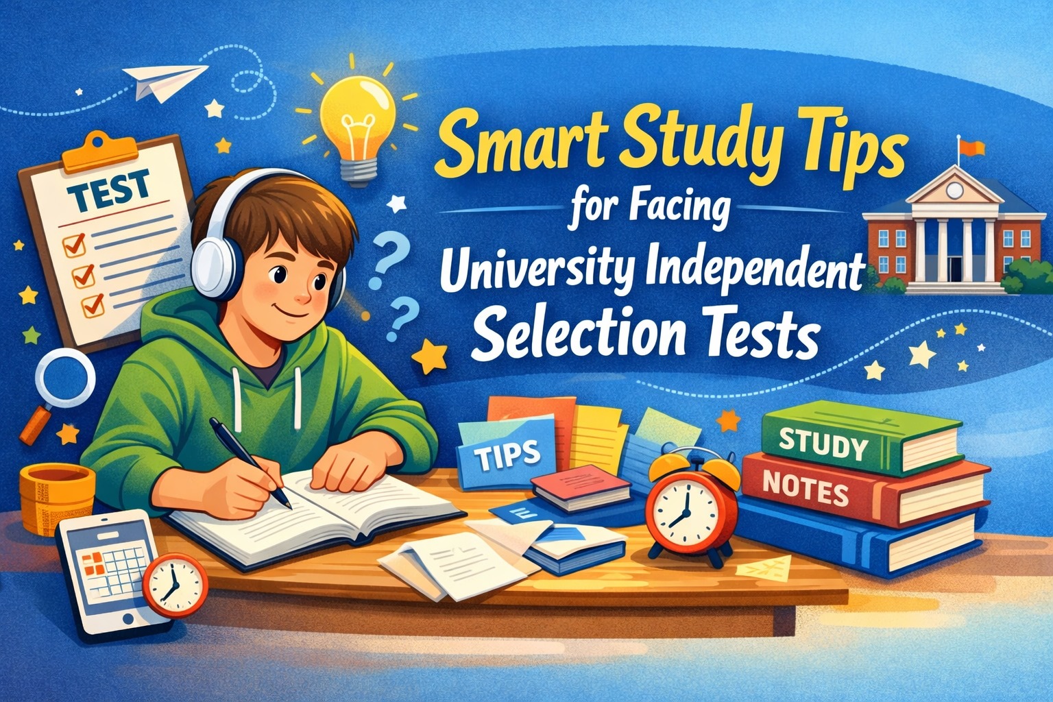 Smart Study Tips for Facing University Independent Selection Tests
