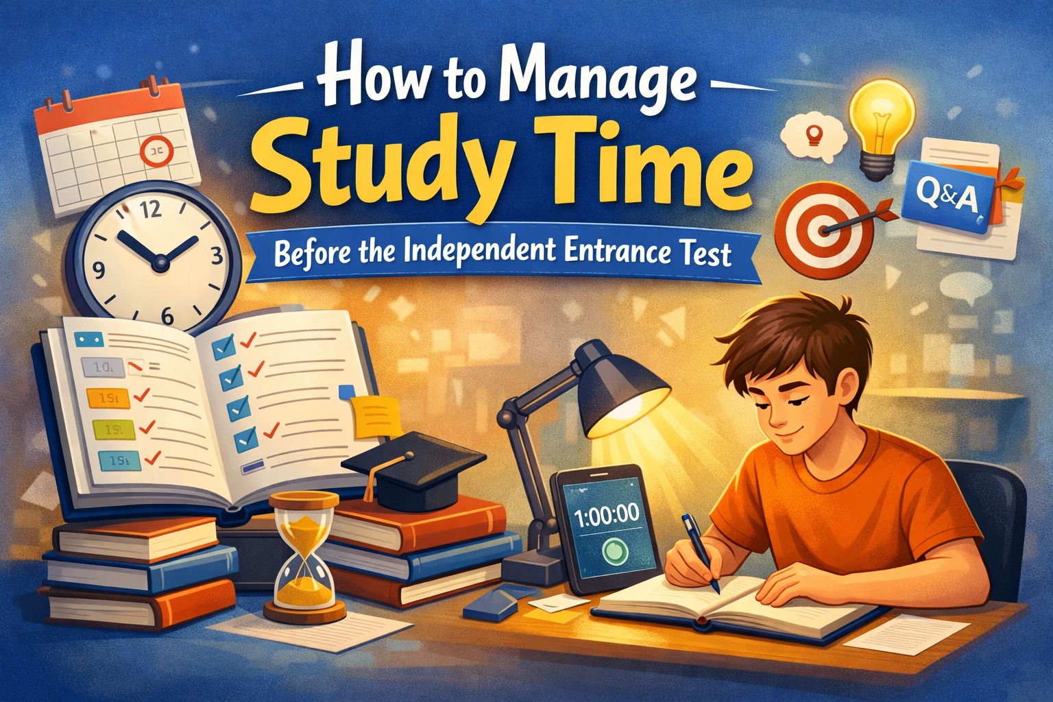 How to Manage Study Time Before the Independent Entrance Test