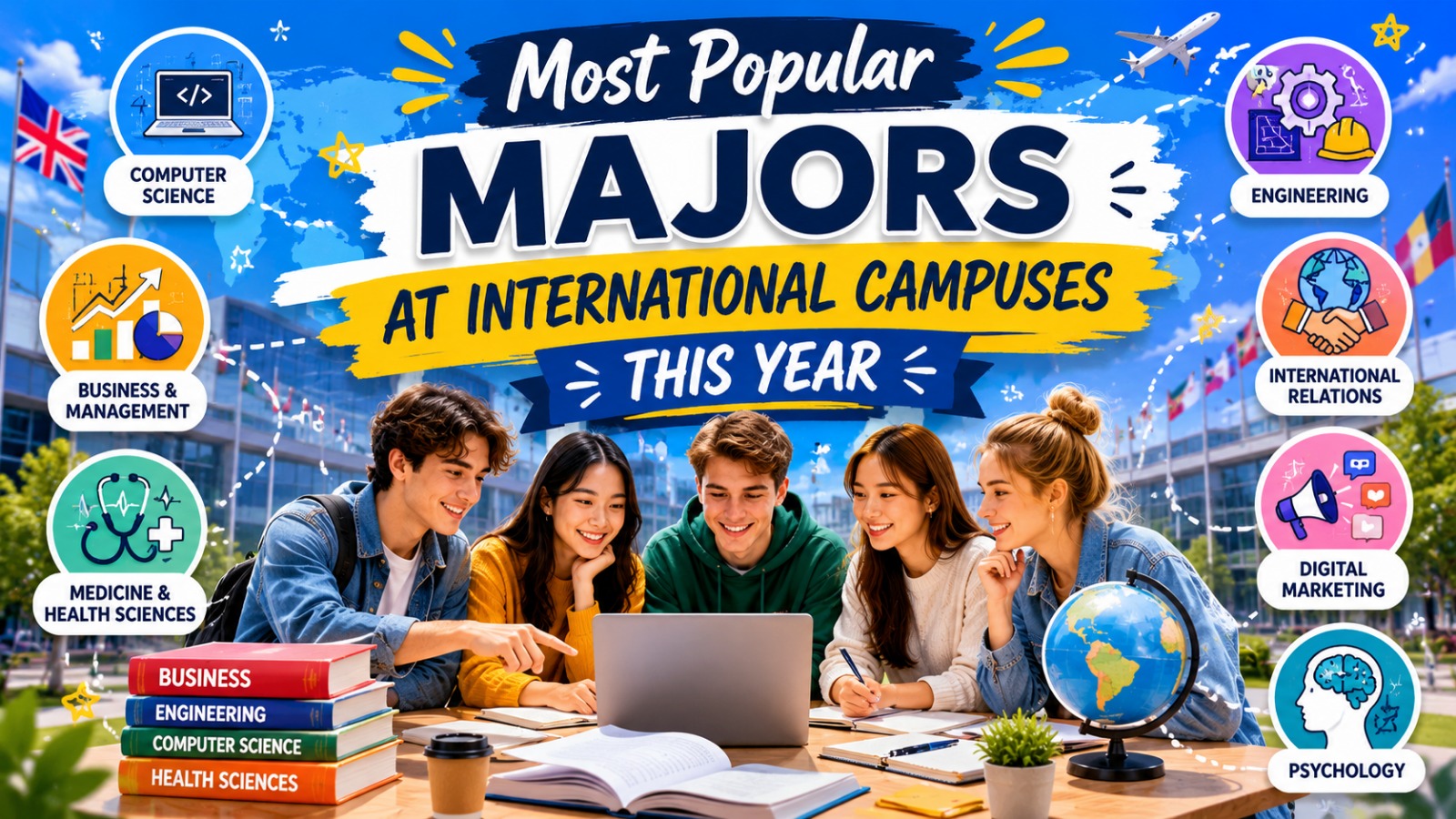 Most Popular Majors at International Campuses This Year