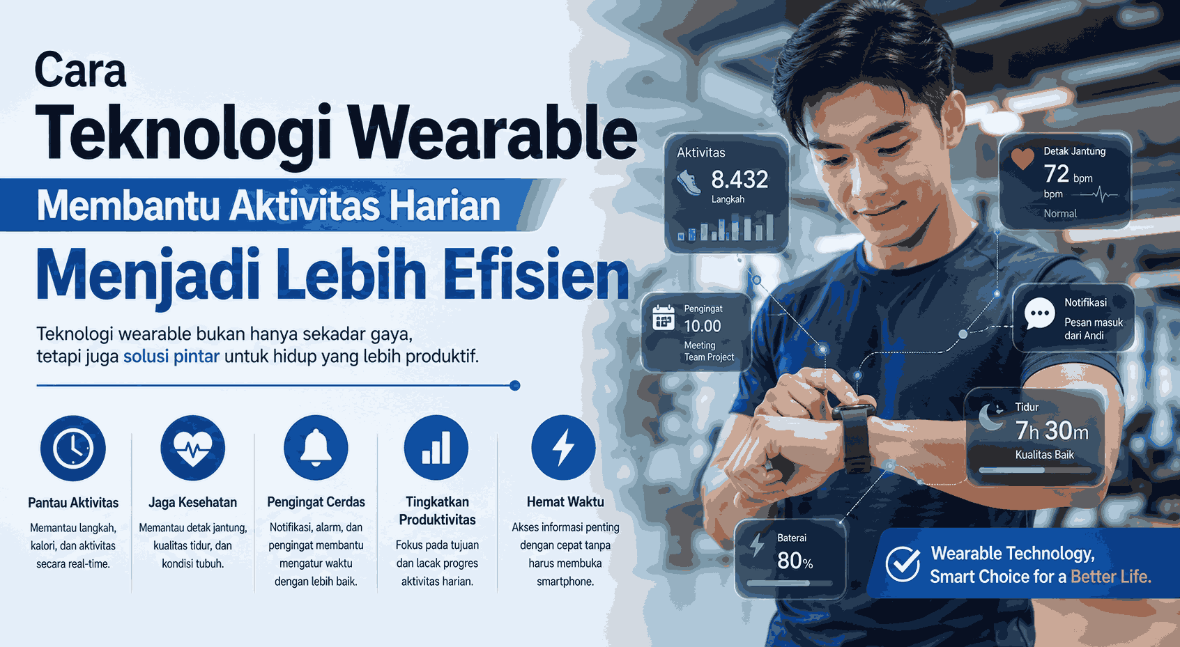 Cara Teknologi Wearable Membantu Aktivitas Harian Menjadi Lebih Efisien