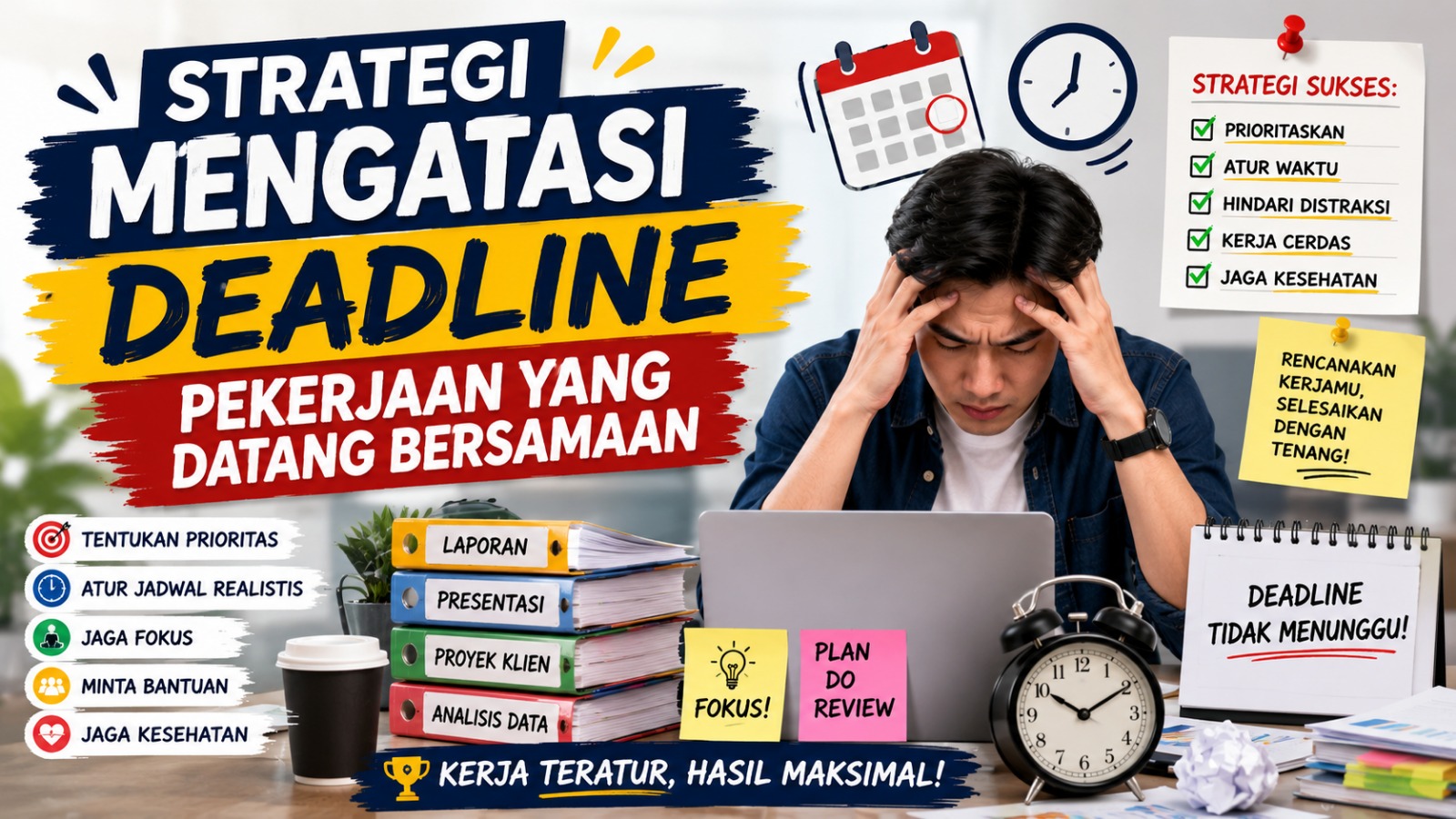 Strategi Mengatasi Deadline Pekerjaan yang Datang Bersamaan