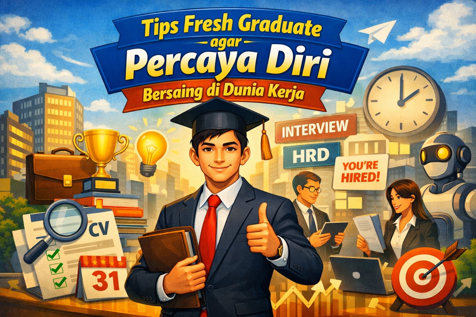 Tips Fresh Graduate agar Percaya Diri Bersaing di Dunia Kerja