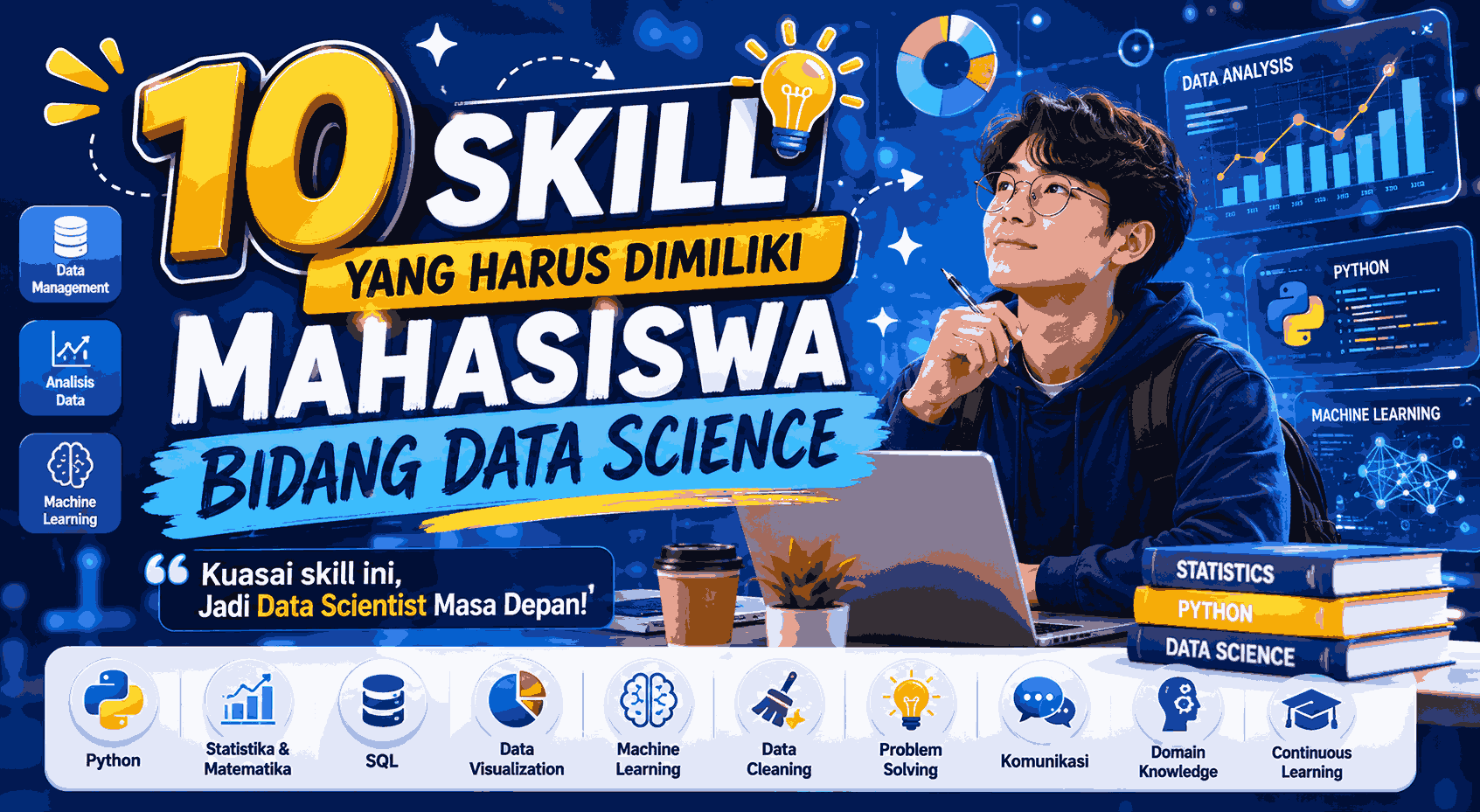 10 Skill yang Harus Dimiliki Mahasiswa Bidang Data Science