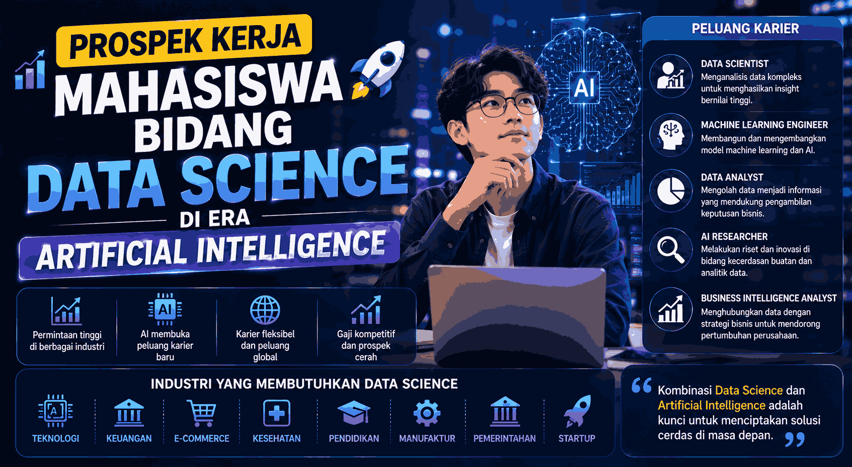 Prospek Kerja Mahasiswa Bidang Data Science di Era Artificial Intelligence
