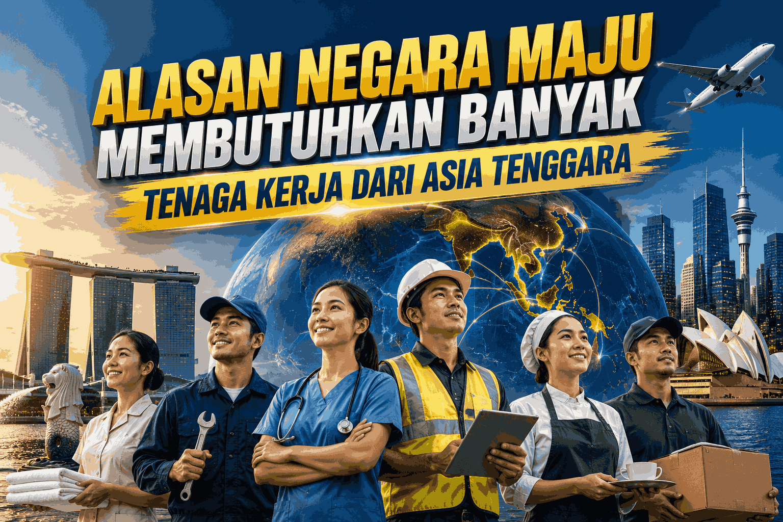 Alasan Negara Maju Membutuhkan Banyak Tenaga Kerja dari Asia Tenggara