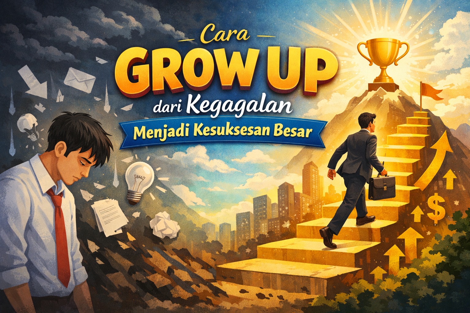 Cara Grow Up dari Kegagalan Menjadi Kesuksesan Besar