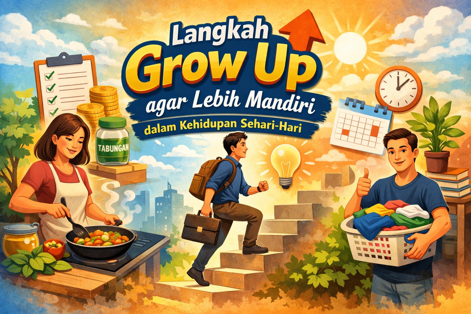 Langkah Grow Up agar Lebih Mandiri dalam Kehidupan Sehari-Hari