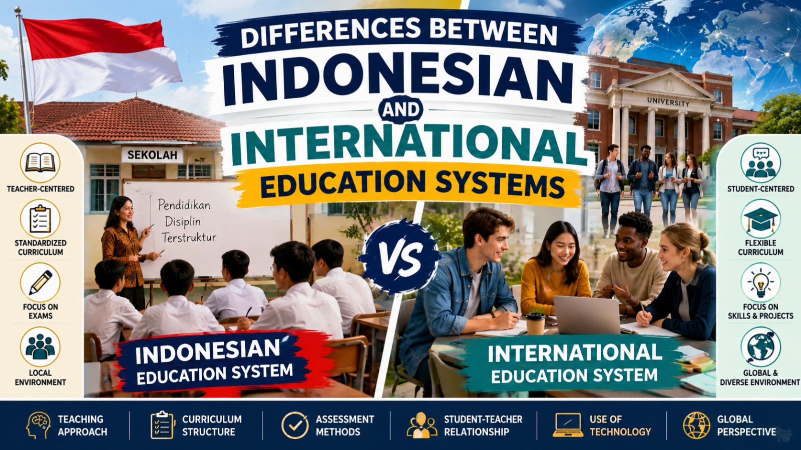 Differences Between Indonesian and International Education Systems