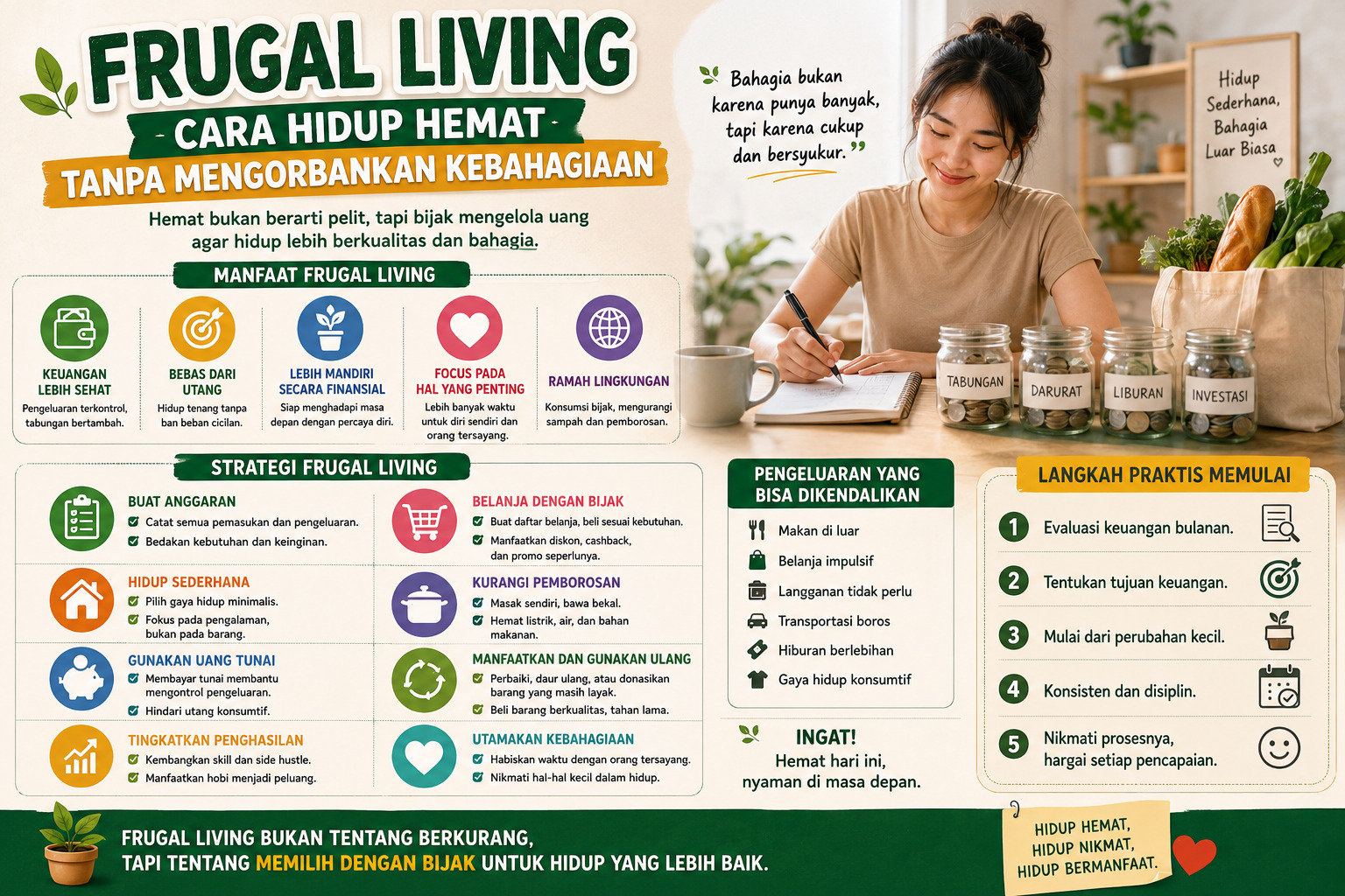 Frugal Living Cara Hidup Hemat Tanpa Mengorbankan Kebahagiaan