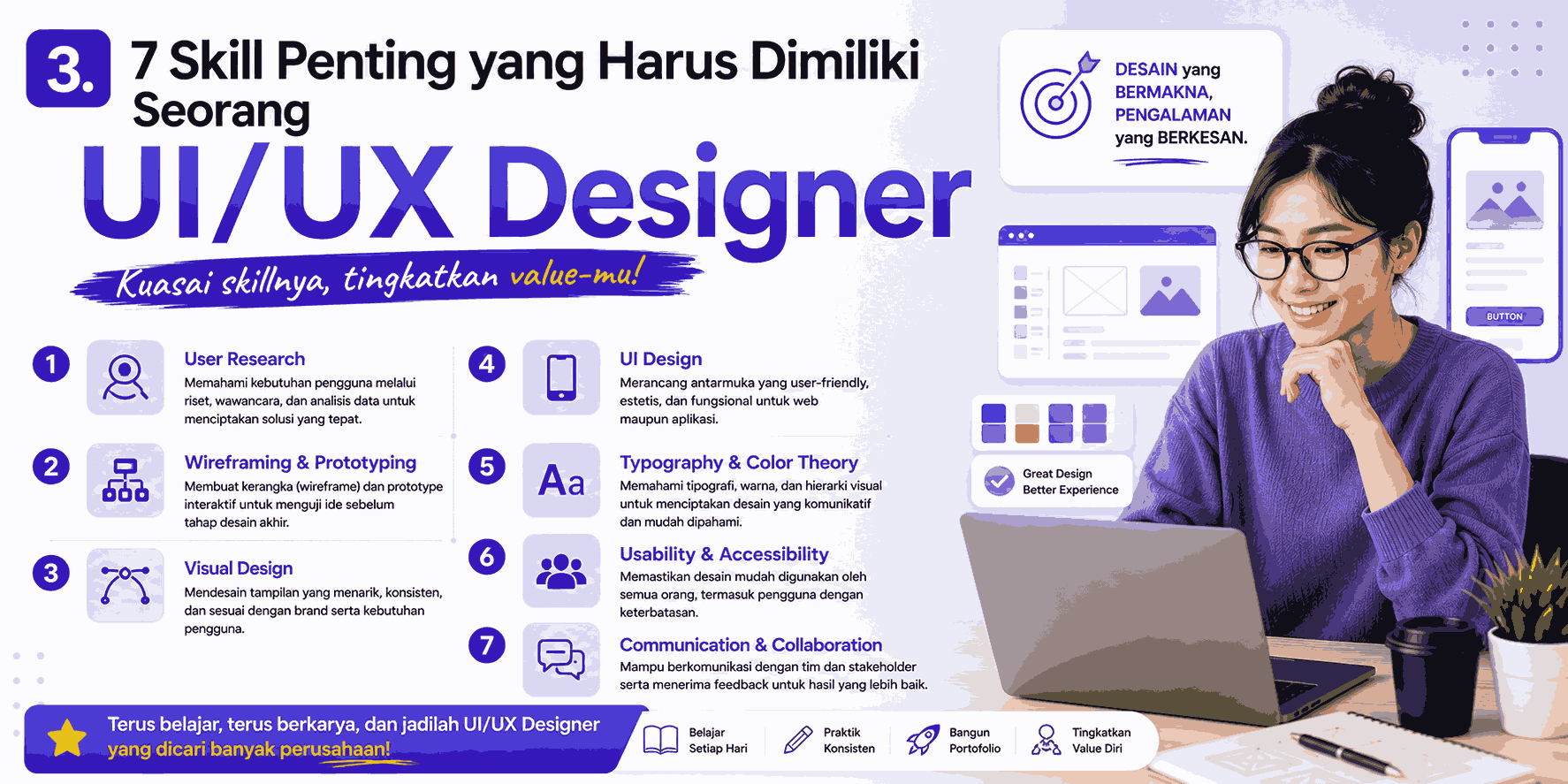 7 Skill Penting yang Harus Dimiliki Seorang UI/UX Designer
