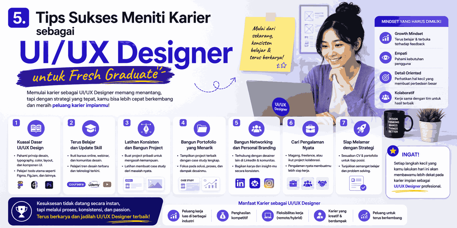 Tips Sukses Meniti Karier sebagai UI/UX Designer untuk Fresh Graduate