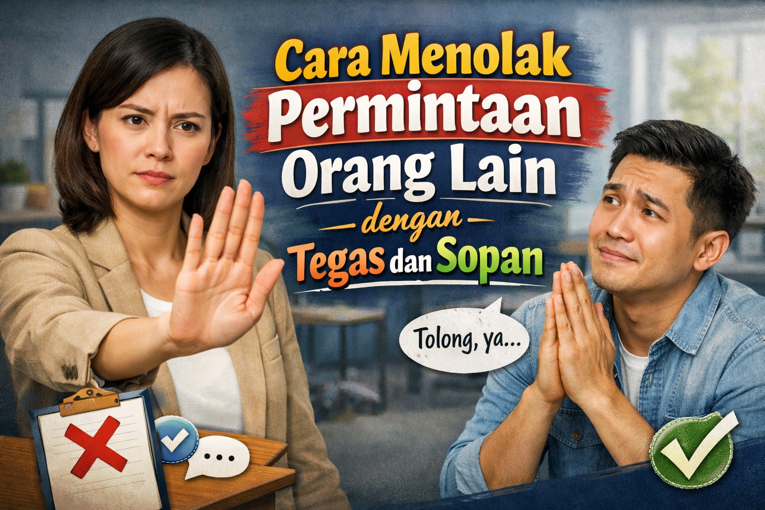 Cara Menolak Permintaan Orang Lain dengan Tegas dan Sopan