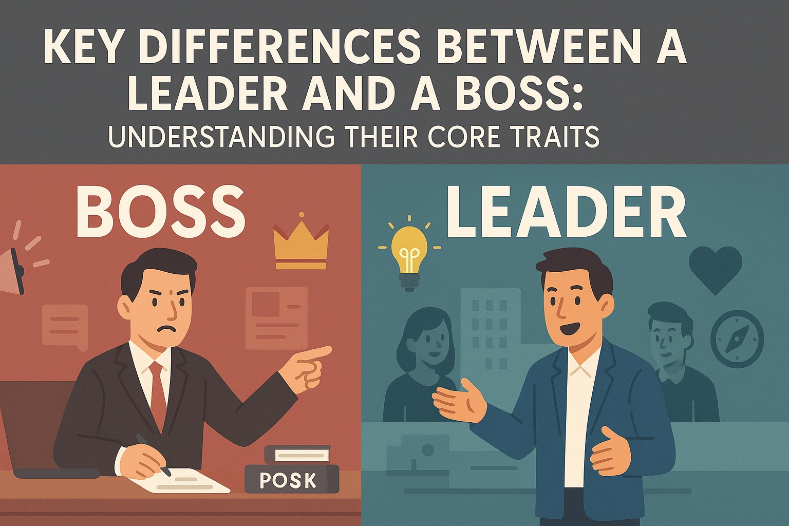 Key Differences Between a Leader and a Boss: Understanding Their Core Traits